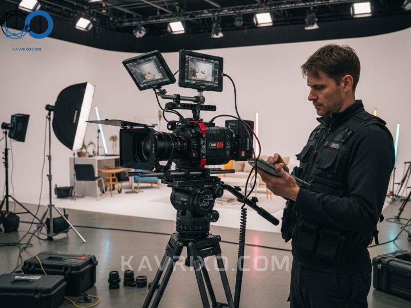 a-cinematographer-adjusting-a-professional-high-end-video-cameras-4k-setup-for-a-studio-shoot