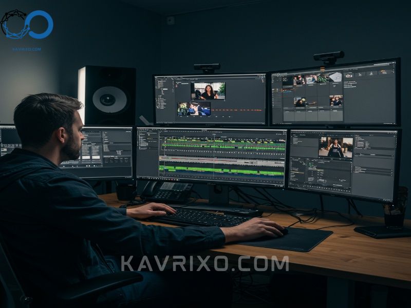 a-detailed-post-production-setup-required-for-editing-footage-captured-by-4k-video-cameras-and-high-end-video-cameras-4k-and-higher-resolution