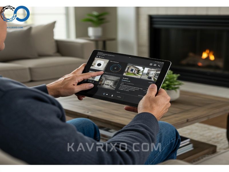 a-homeowner-managing-their-comprehensive-best-wireless-security-system-and-smart-home-automation-features-via-a-tablet-interface