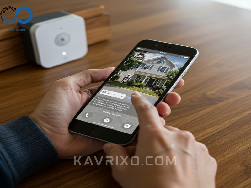 checking-the-live-feed-of-a-self-monitored-home-security-system-via-a-mobile-application