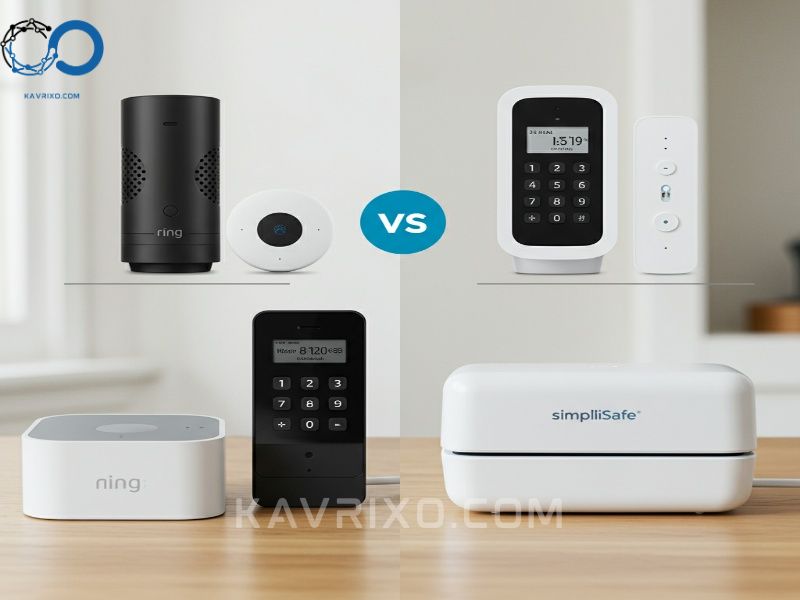 comparison-image-of-ring-alarm-and-simplisafe-system-components-two-popular-alarm-systems-that-work-with-alexa