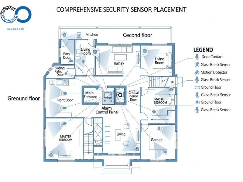 diagram-illustrating-comprehensive-sensor-placement-for-a-local-alarm-system-installation
