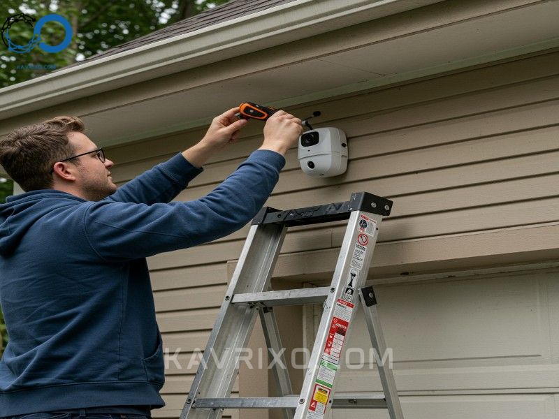 diy-installation-of-a-cheap-wireless-camera-system-on-a-residential-garage-using-minimal-tools