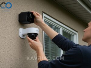 diy-installation-of-a-eufy-security-camera-on-the-exterior-wall-of-a-house