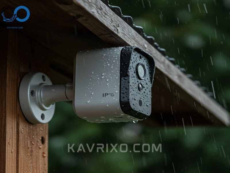 durable-weatherproof-outdoor-security-camera-mounted-under-an-awning-with-rain-beading-off-its-casing