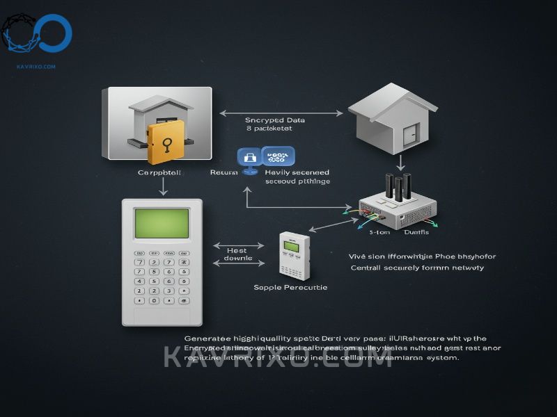 encrypted-signal-transmission-pathway-of-a-reliable-cellular-alarm-system