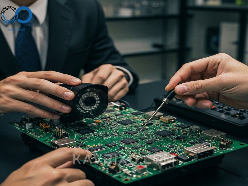 engineers-testing-electronic-components-for-us-made-security-cameras-highlighting-american-rd