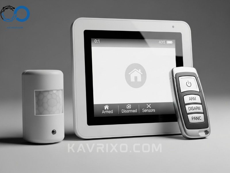 essential-components-of-smart-home-alarm-systems-los-angeles-including-a-cellular-backed-control-panel-and-wireless-sensors