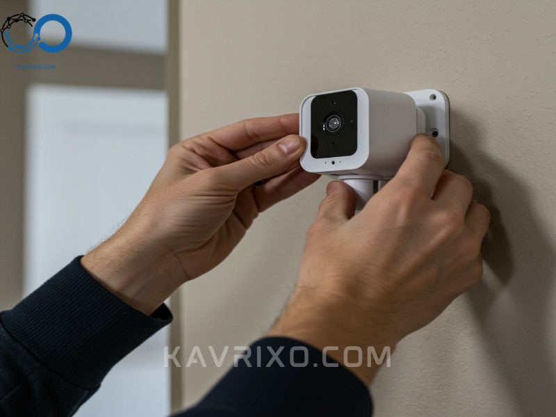 hands-installing-a-wireless-camera-for-a-diy-self-monitored-home-security-system