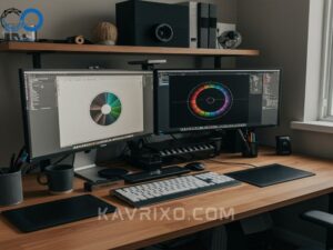 high-end-graphic-design-workstation-with-mac-studio-dual-monitors-and-wacom-tablet