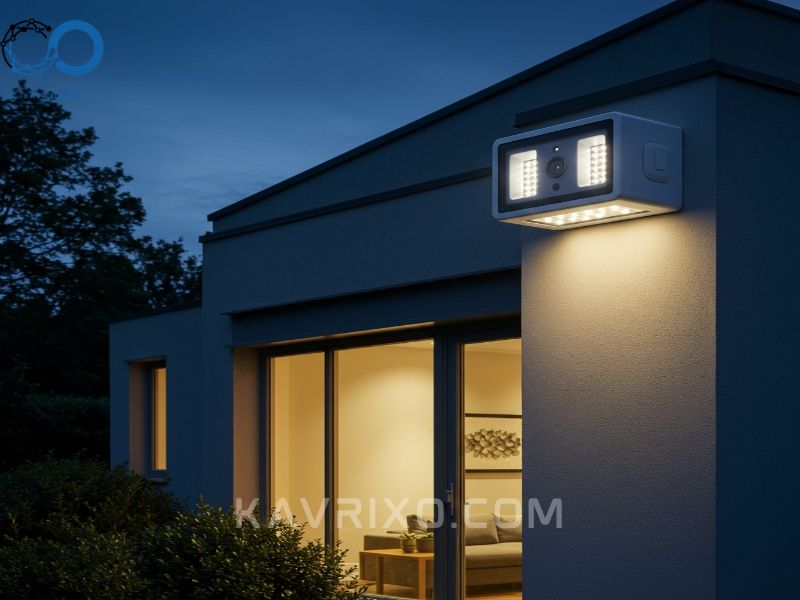 high-performance-floodlight-homekit-security-camera-on-a-house-exterior
