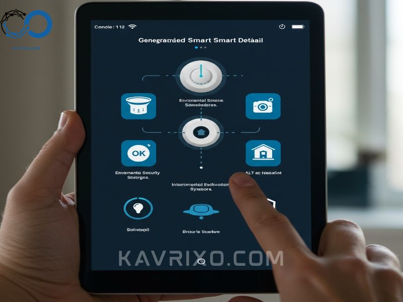 integrated-interface-displaying-status-of-environmental-home-security-system-sensors