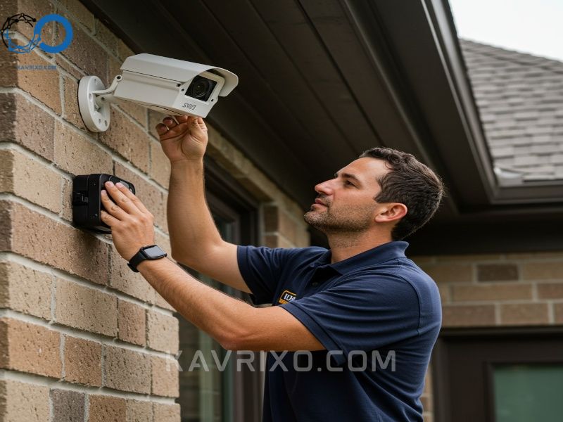 licensed-technician-professionally-installing-advanced-home-security-systems-austin-for-optimized-coverage