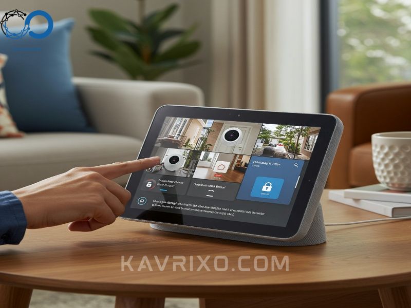 managing-a-google-home-compatible-security-system-using-a-nest-hub-demonstrating-seamless-integration-of-smart-home-security-tools