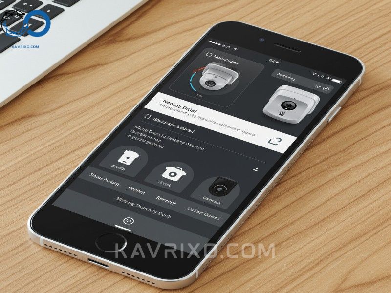 mobile-app-interface-for-managing-a-sophisticated-battery-operated-burglar-alarm-system-and-receiving-real-time-notifications