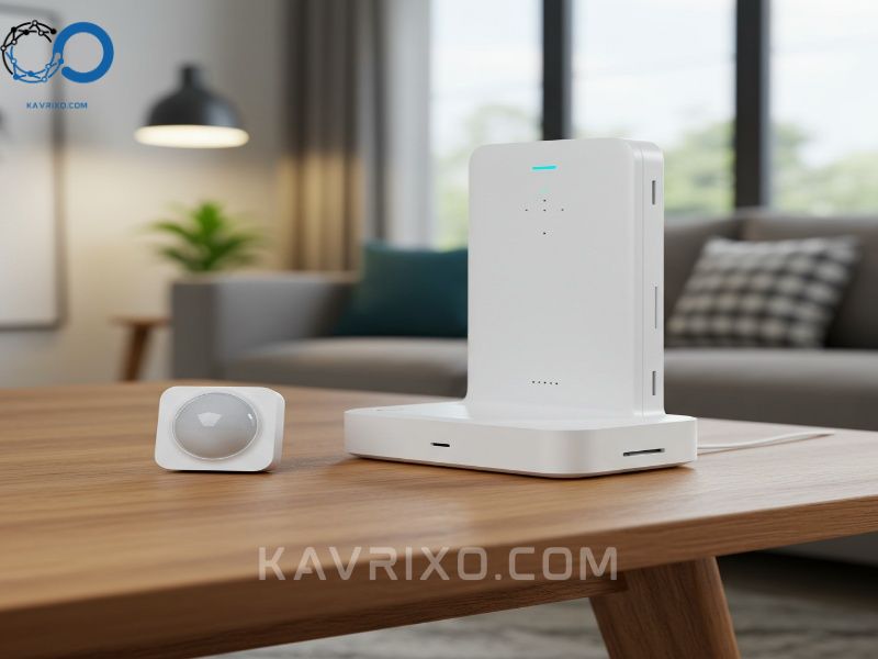 modern-central-hub-for-a-battery-powered-security-alarm-system-showing-non-invasive-setup