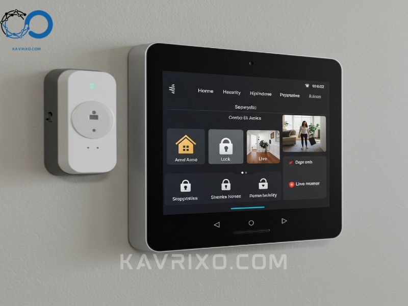 modern-smart-control-panel-demonstrating-integrated-home-alarm-systems-nj-functionality