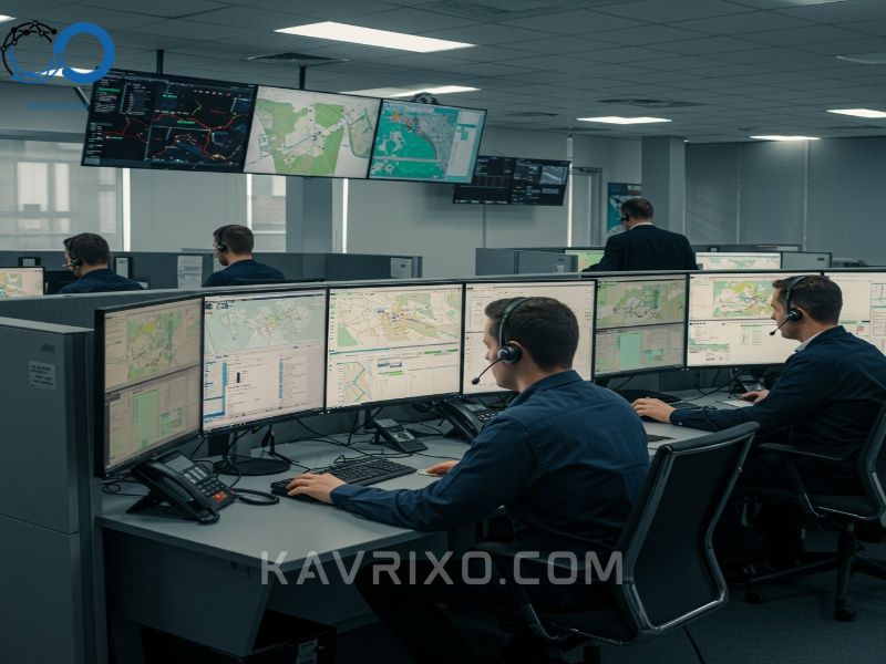 operators-at-a-247-central-monitoring-station-managing-various-types-of-security-alarm-systems-demonstrating-the-professional-response-level-of-best-home-security-solutions