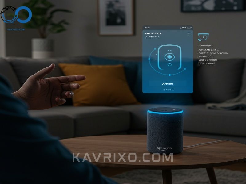 person-using-an-amazon-echo-device-to-activate-alarm-systems-that-work-with-alexa-via-voice-control