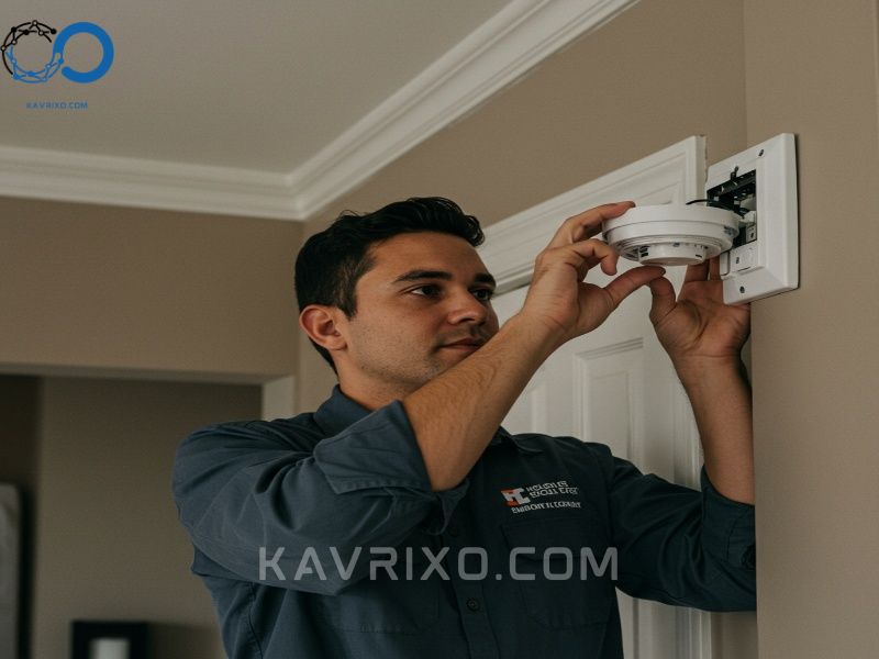 professional-technician-installing-an-integrated-environmental-sensor-as-part-of-comprehensive-home-security-louisville-ky
