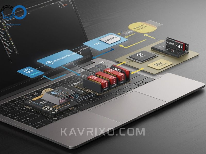schematic-illustrating-balanced-hardware-components-cpu-32gb-ram-dedicated-gpu-essential-for-the-best-laptop-for-adobe-creative-cloud-performance