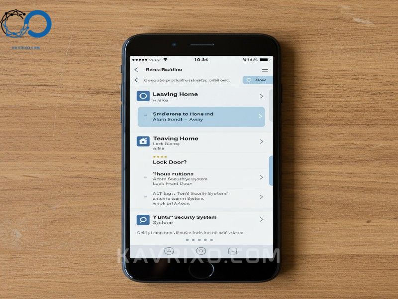screenshot-showing-the-configuration-of-an-alexa-routine-to-automate-an-alarm-system-that-works-with-alexa