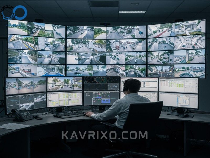 security-control-room-operator-managing-a-massive-wall-of-surveillance-monitors