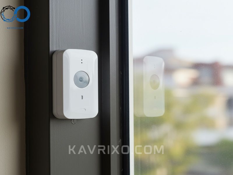 sleek-white-wireless-contact-sensor-on-a-window