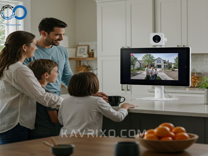 smart-home-integration-of-home-security-cameras-on-sale-with-voice-assistants-and-digital-displays