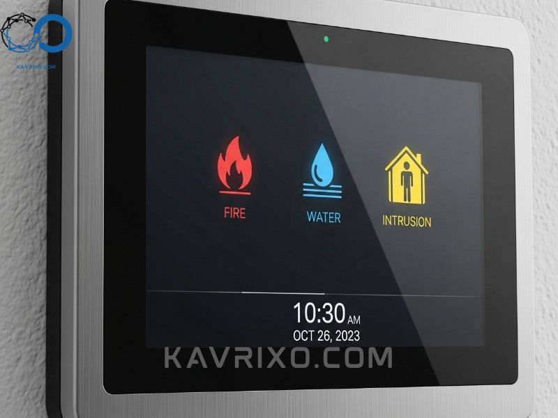 smart-security-keypad-interface-demonstrating-integrated-environmental-and-intrusion-alerts-for-home-security-chicago-residents