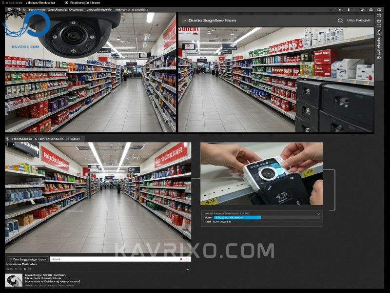 vista-de-cctv-de-pantalla-dividida-una-toma-amplia-de-la-tienda-y-un-primer-plano-nitido-de-un-articulo-en-un-estante